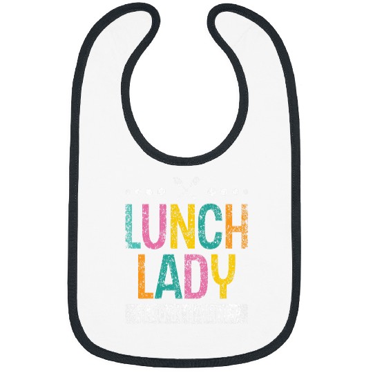 Lunch Lady Hero In A Hairnet Ladies School Cafeteria Worker Bibs