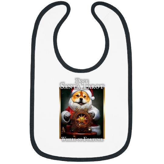 Dog Shiba Inu Doge Santa Tarot Wheel of Fortune Shiba Inu Dogecoin HODL Bibs