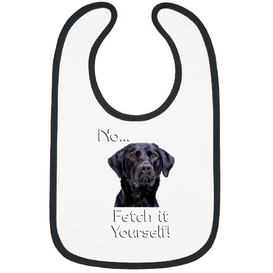 Labrador Lab Dog Labrador Pet Dog Funny Gift Black Lab mens ladies present Bibs