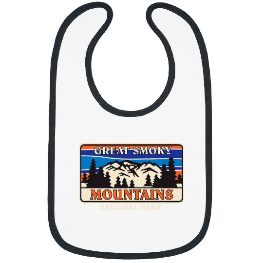 Great Smoky Mountains National Park Retro Landscape Bibs