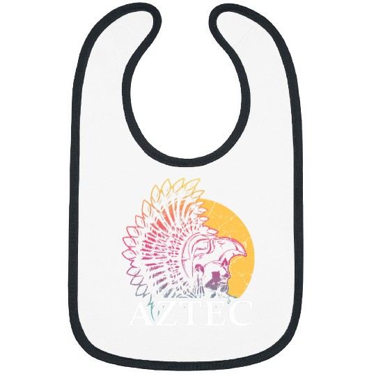 Aztec Warrior King Mexican Native Art Maya Mayans 6 Bibs