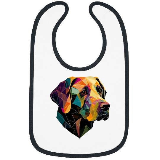 Labrador Lab Dog Labrador Low Poly Labbi Dog 2 Bibs