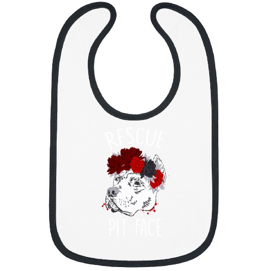 Bully Lover Dog Rescue Pit Face Funny Cute Pitbull Lovers 28 Pitbull Dog Bibs
