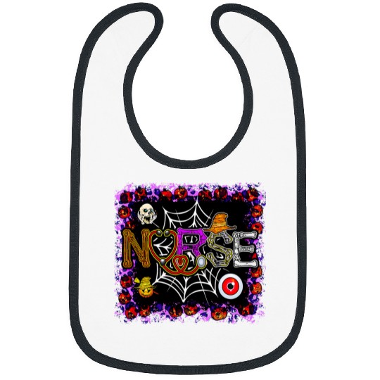 Halloween Boo Crew Costume Horror Movie nurses Life Womens Bibs