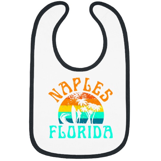 Surf Life Naples Beach Florida Surfing Beach Ocean Waves Surf Vintage Bibs
