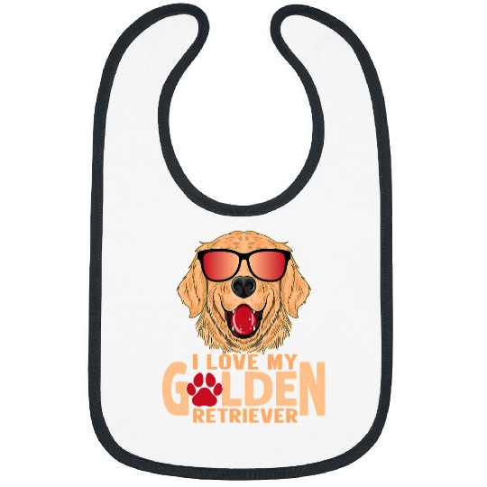 Goldie peace on earth golden retriever i love my golden retriever 23 Golden Retriever Dog Bibs