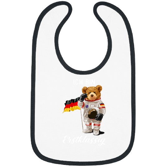 Funny Bear Schulkind Astronaut Teddy Bear First Day of School Cute Bears Bibs