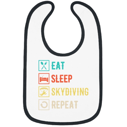 Skydiving Gift Eat Sleep Skydiving Repeat Paragliding Skydiver Skydiving Bibs