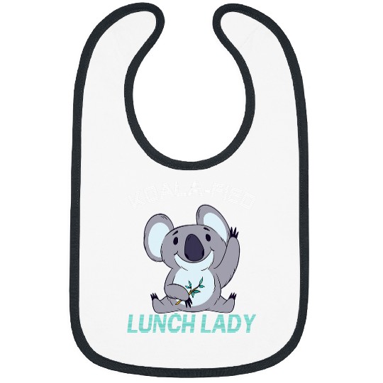 Lunch Lady Koalafied Qualified Cafeteria Worker Bibs