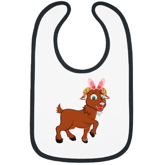 Goats Lover Easter Egg Hunt Bunny Ear Goats Easter Day 2 Bibs