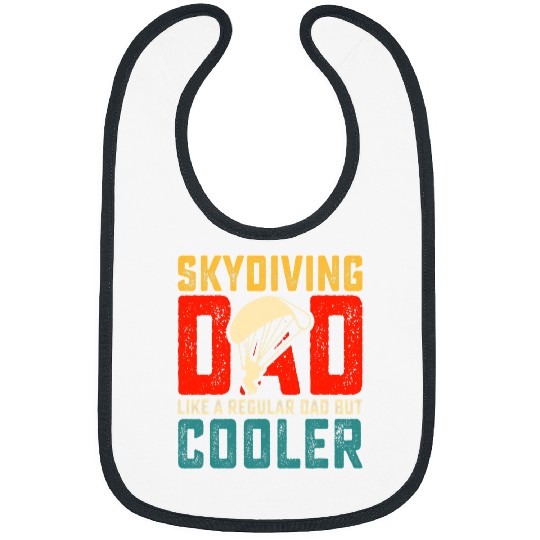 Skydiving Gift Dad Funny vintages Parachute Skydiver Fathers Day Bibs
