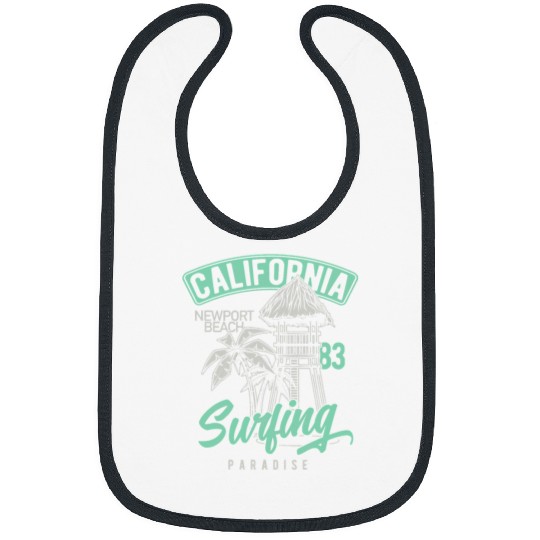 Surf Life Newport Beach vintages Retro 70s 80s Surf Bibs