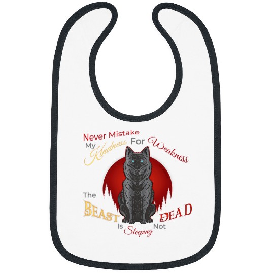 Fantasy Art Motivational wolfs Gray wolfs Bibs