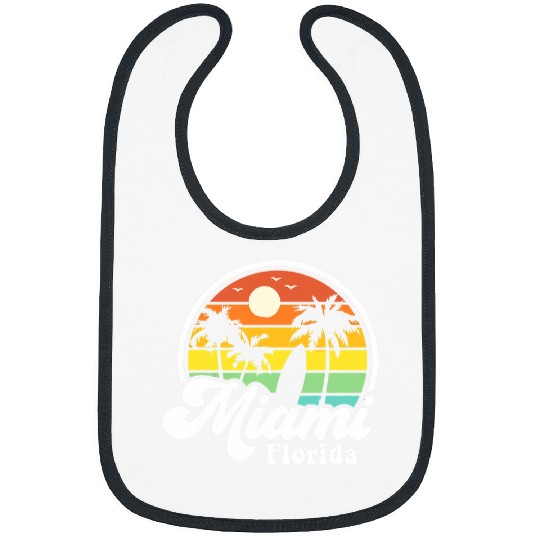 Surf Life Miami Florida Dreaming Beach Palm Summer Vacation Surfing Bibs