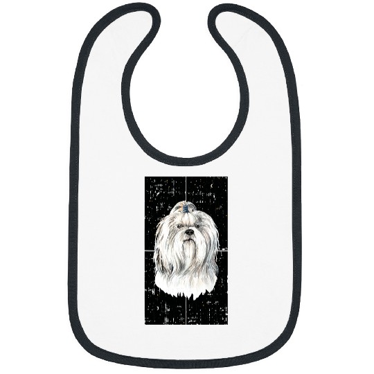 Shih Tzu Breed Puppy Space Cute Animal Dog Lover Gifts Bibs