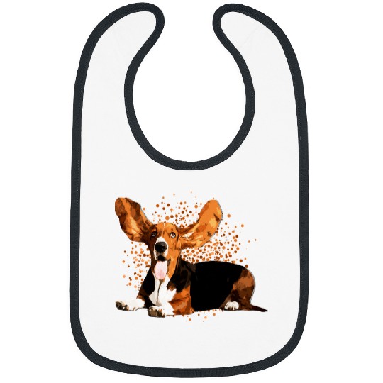 Dog Basset Hound 39 paw Bibs