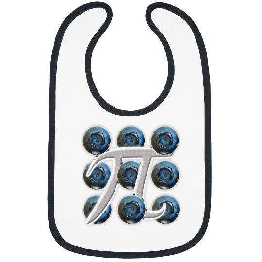 Blueberry Pi or Pie Food Graphic Art Pi Day Bibs