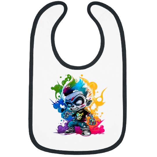 Skeletons Skulls Cool Graffiti Skull Boy Skeletons Rock Rap Street Art Design Skull Bibs