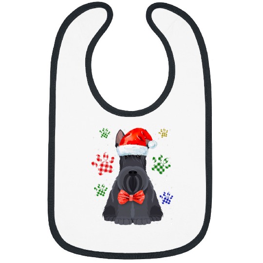 Dog Scottish Terrier Christmas Idea For Women xmass Scottie Dog 43 Bibs
