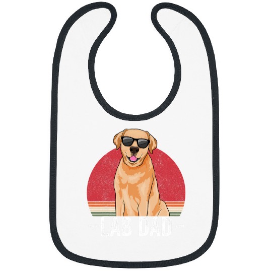Labrador Lab Dog Labrador Dad Dog Apparel Lab Owner Lovers for Men Bibs