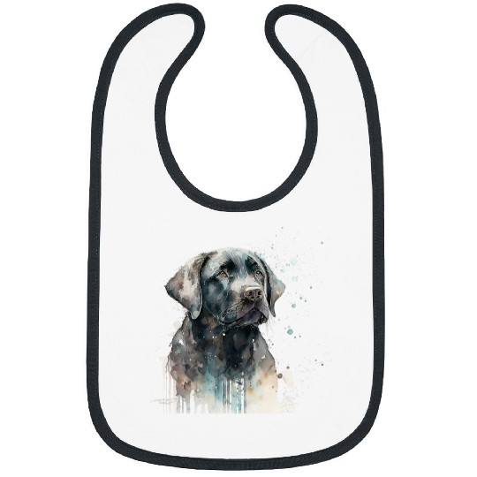 Funny Labrador Lab Dog Black Lab Black Labrador Retriever Puppy Dog Mom Animal 438 Bibs