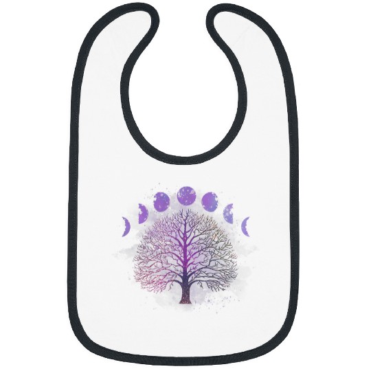 Namaste Yoga Tie Dye Moonphase Tree Of Life Yoga Zen Meditation Namaste Meditation Bibs