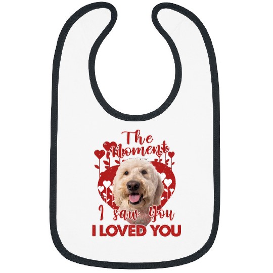 Dog Goldendoodle I Saw You Loved You puppy pet paw Bibs
