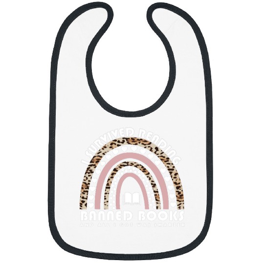 Reading Book I Survived Reading Banned Books Leopard Librarian Bookworm Reader Bibs