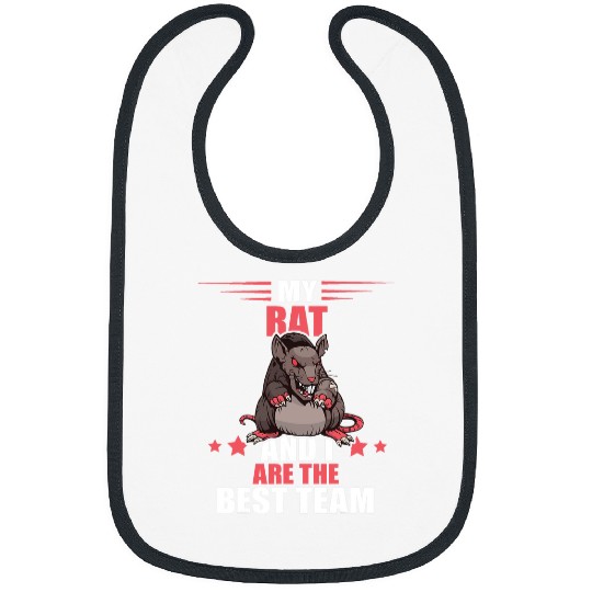 My Rat And I Angry Rat Mouse Rodent Rat Owner Rat Bibs