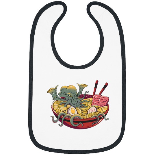 Octopuss Lover Ramen Cthulhu Bibs