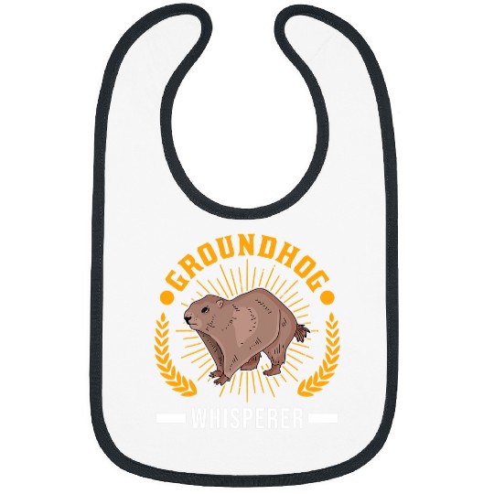 Groundhog Whisperer Marmot Woodchuck Groundhog Bibs