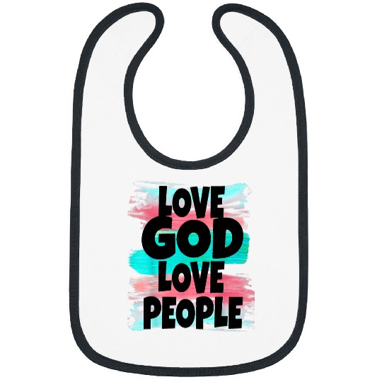Christian Love God Love People Religious Faith Based for Women Christ Bibs