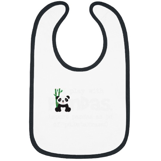 Funny Bear I Play With Pandas Python Computer Coding Programmer Coder Cute Bears Bibs