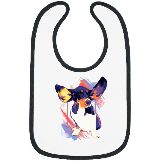 Dog Basset Hound puppy animal funny Bibs