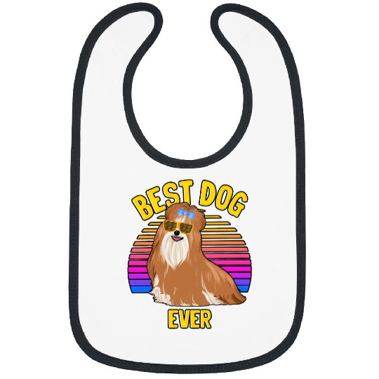 Shih Tzu Dog Lover Funny Cute bests Dog Puppy Lover Bibs