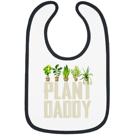 Funny Plant Daddy Gardener Botanical Plants Fathers Day Bibs