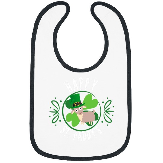 Goats Lover Funny St Patricks Day Goats Farmer Irish 2 Bibs