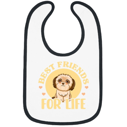 Shih Tzu bests Friend Shihtzu Dog Puppy Kawaii Bibs