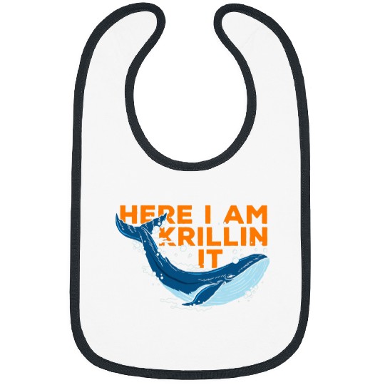 Here I Am Krillin It Fun Quotes Icons Matching Saying Slogan Bibs