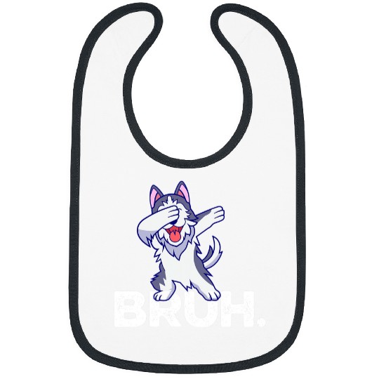 Goldendoodle Mom BRUH Husky Doodle Dog Lovers Dad BRUH Funny Design Cute Doodle Dog Bibs