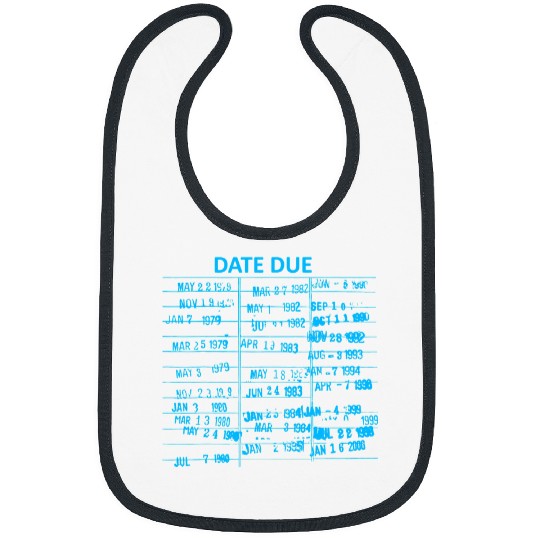 Reading Book Library Due Date Cards Stamp Book Return Librarian Date Due Reader Bibs