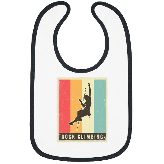 Climbing Climber vintages Rock Climbing Sport Retro Poster Climb Bibs