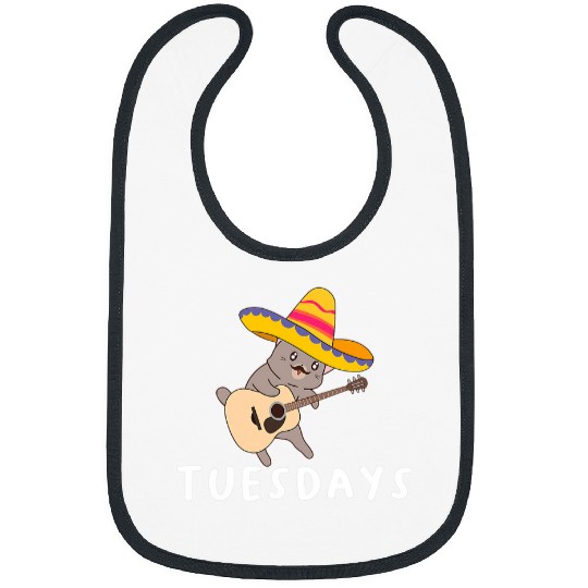 Cat Taco Tuesday Funny Bibs