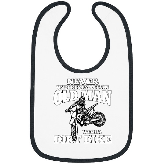 Motocross Biker Racing Racer Never Underestimate an Old Man with a Dirt Bike33 Race Speed Bibs