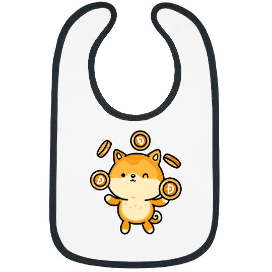 Dog Shiba Inu Dogecoin Cryptocurrency Mascot Shiba Inu Bibs