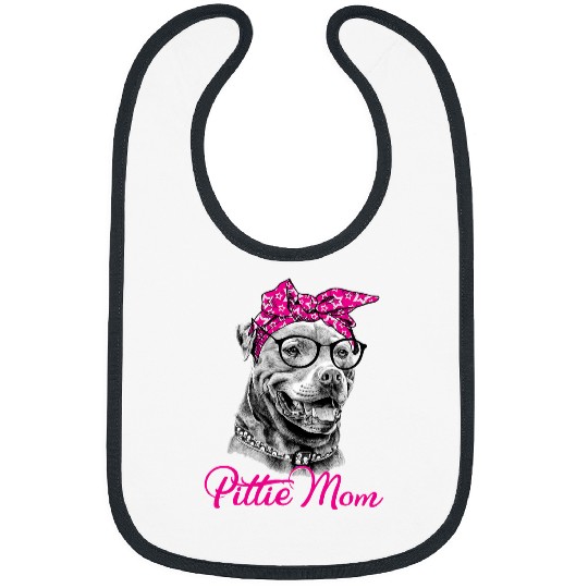 Bully Lover Dog Pittie Mom Pitbull Dog Lovers Mothers Day 23 Pitbull Dog Bibs