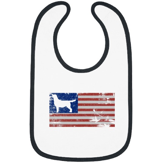 Labrador Lab Dog Labrador Ts Black Lab American Flag Labrador Retriever Bibs