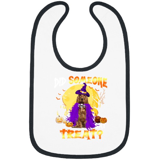 Dog Cocker Spaniel Halloween Did Someone Say Treat 468 paw Bibs