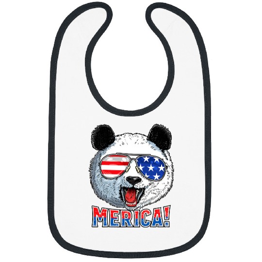 Funny Bear Panda 4th of July Merica Kids Boys Girls Sunglasses Gifts Cute Bears Bibs