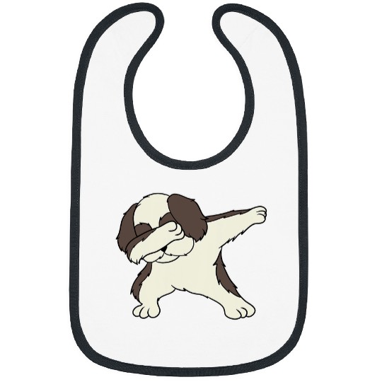 shih tzu Dabbings Funny Dab Dog Dance Bibs